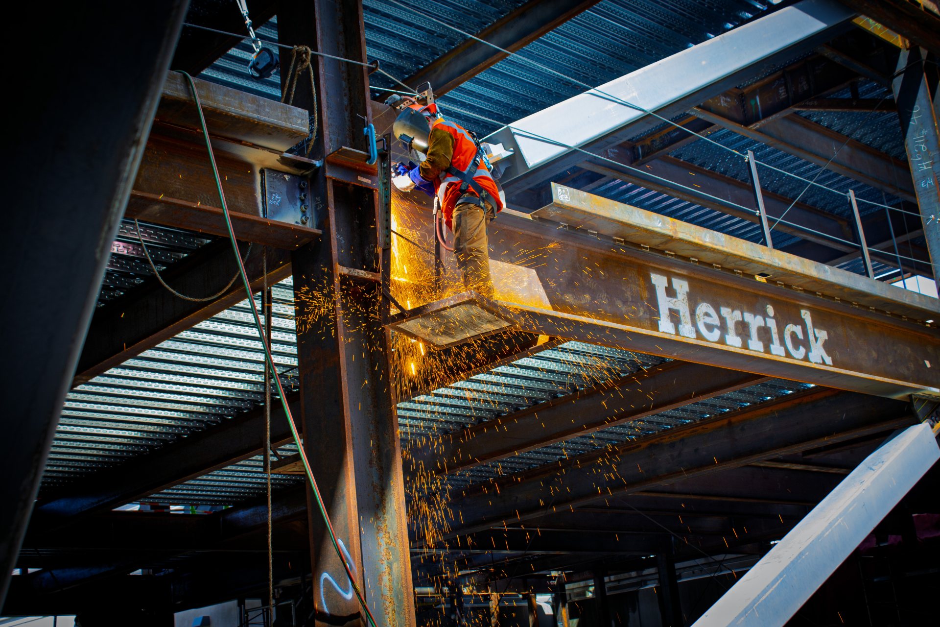Herrick steelworker at El Camino Wing J